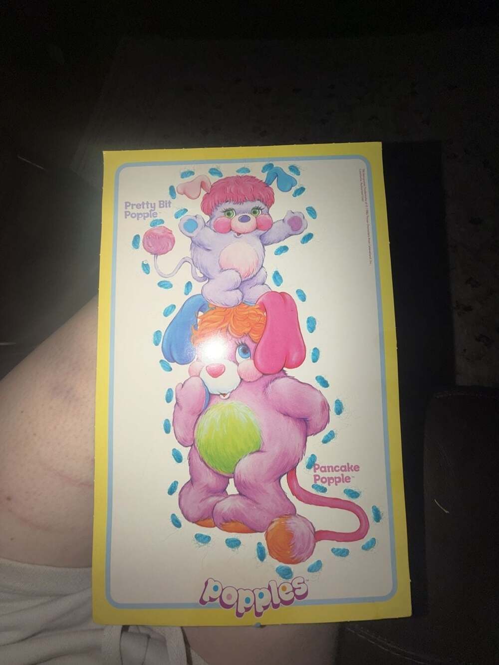 Vintage 1986 Popples Wall Art Craft DIY Set with Yarn